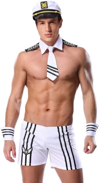 QinMi Lover Men Sexy Sailor Costume Outfit lingerie
